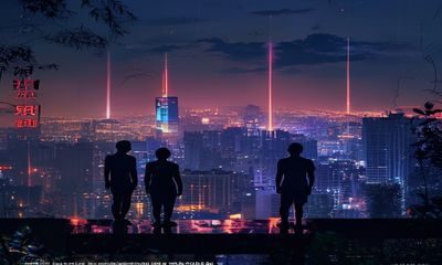 瘦猴探花2026年夏季特别企划封面，城市夜景与探访者剪影构成充满张力的画面